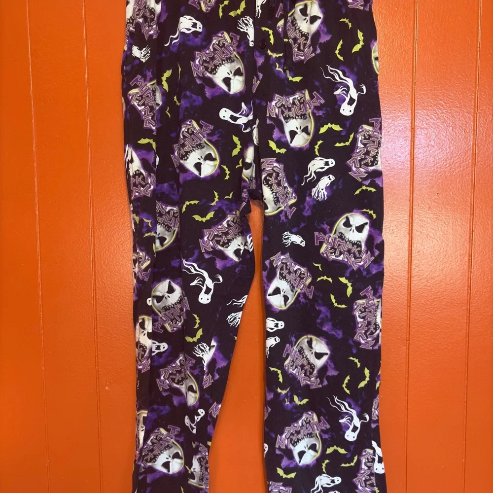 🎃Nightmare Before Christmas Pajama Pants Lounge Pumpkin King - Picture 2 of 6